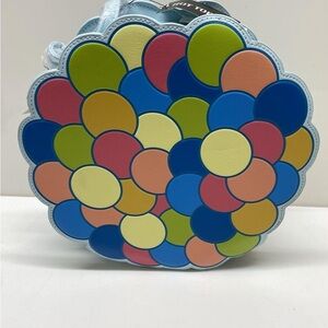Loungefly Disney Pixar Up Balloons Figural Mini Backpack Blue NWT